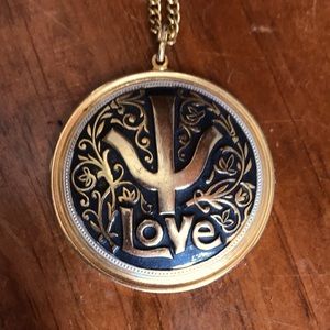 Vintage Toledoware Pendant Necklace